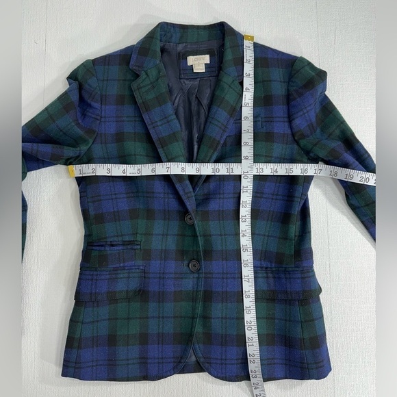 J. Crew plaid schoolboy blazer size 2 - Picture 8 of 13